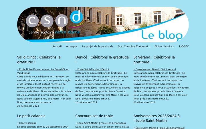 Screenshot of blog-csnd.fr