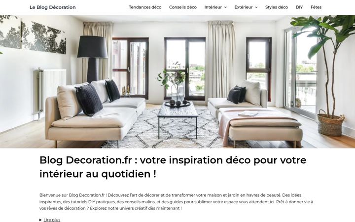 Screenshot of blog-decoration.fr