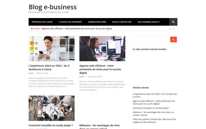 Screenshot of blog-ebusiness.com