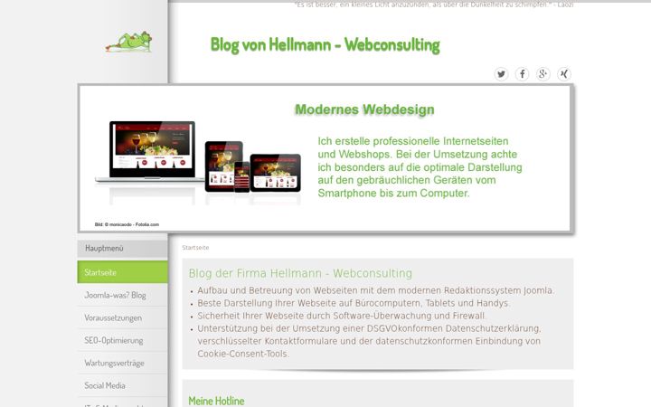 Screenshot of blog-gunterhellmann.de