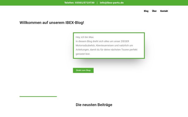 Screenshot of blog-ibex.de
