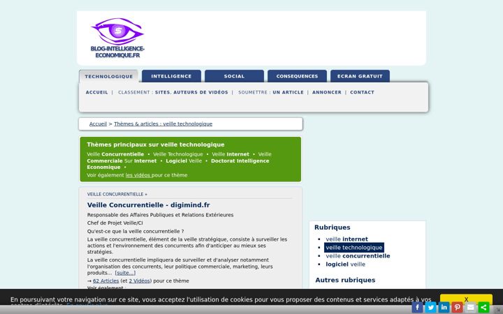 Screenshot of blog-intelligence-economique.fr