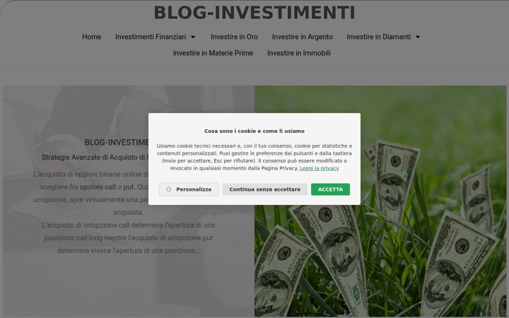 Screenshot of blog-investimenti.it