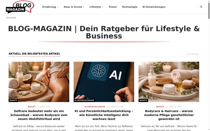 Screenshot of blog-magazin.info