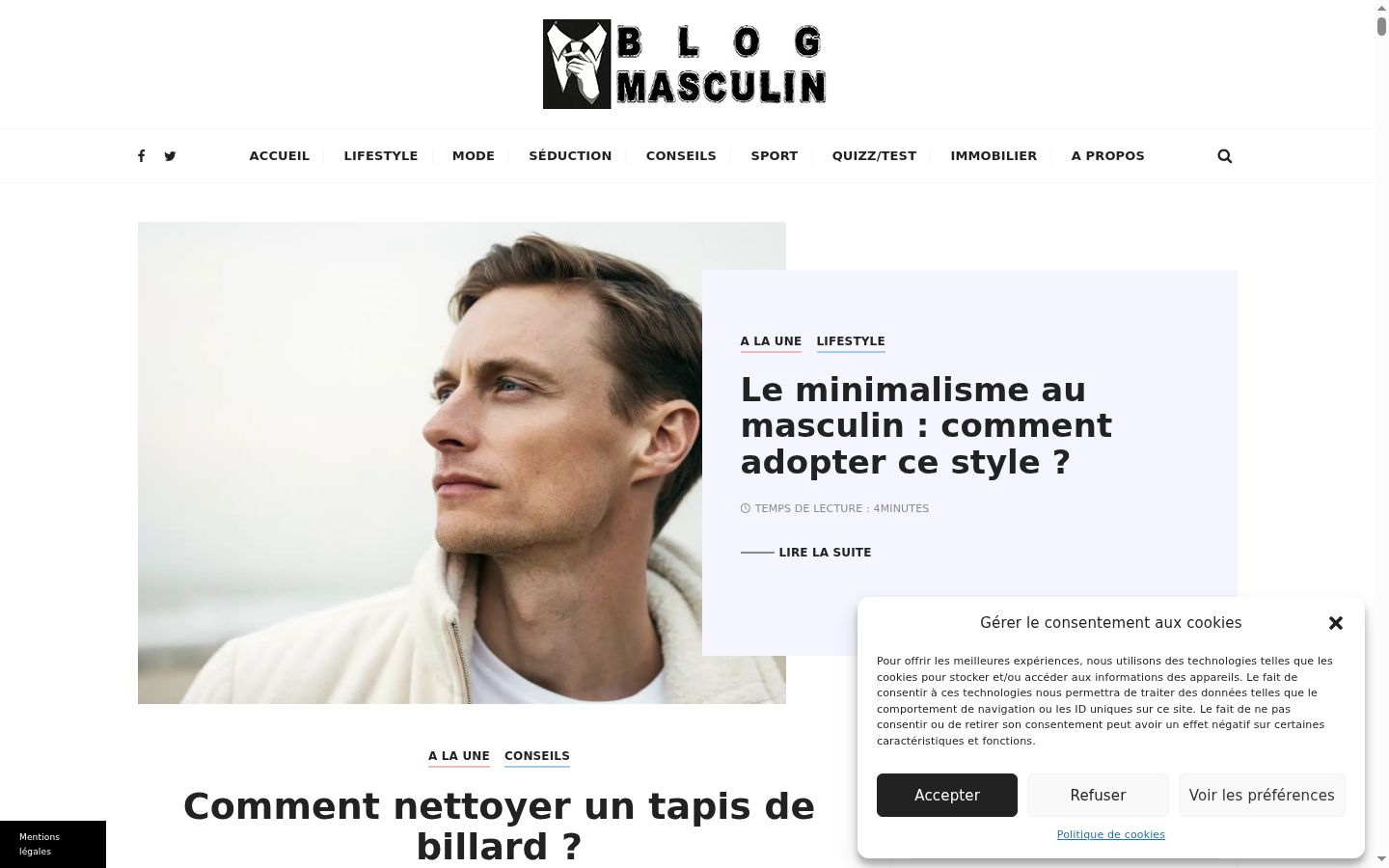 Screenshot tal-banner tal-kunsens muri qabel kwalunkwe interazzjoni