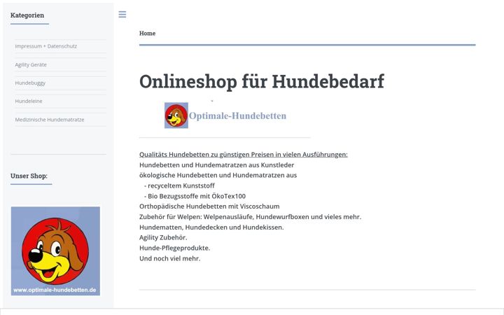 Screenshot of blog-optimale-hundebetten.de