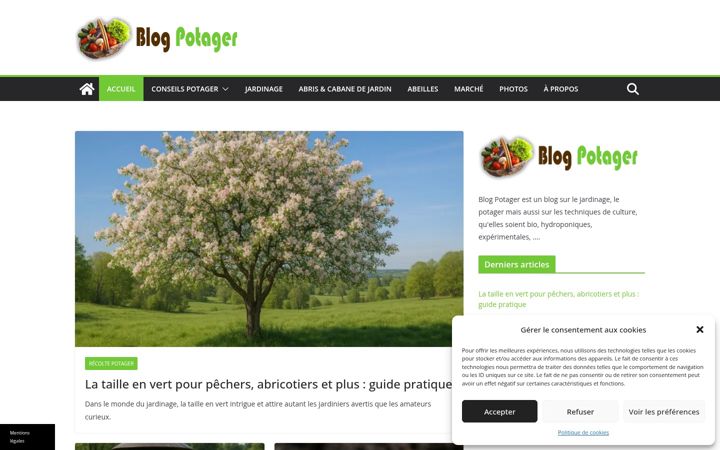 Screenshot of blog-potager.com