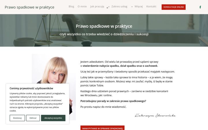 Ekrānuzņēmums no blog-spadkowy.pl