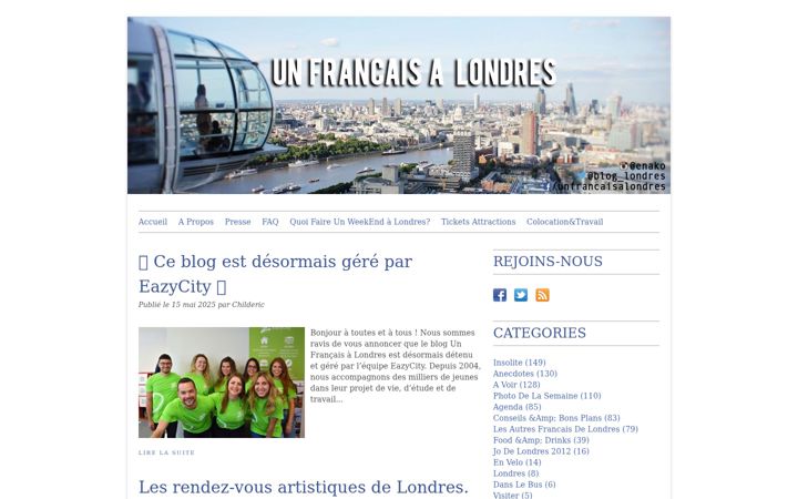 Screenshot of blog-unfrancaisalondres.com