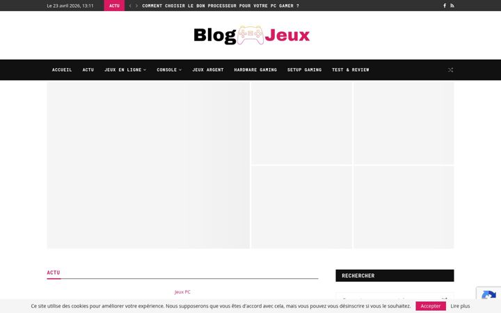 Screenshot of blog2jeux.com