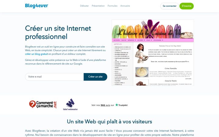 Snímek obrazovky blog4ever.com