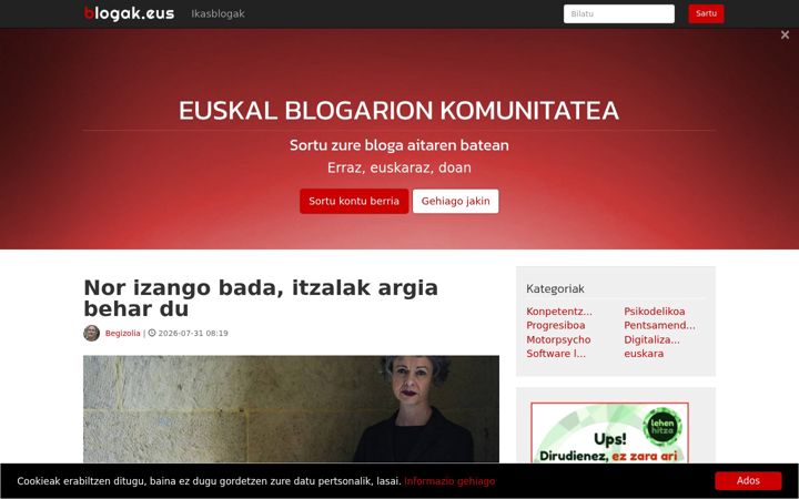 Screenshot of blogak.eus