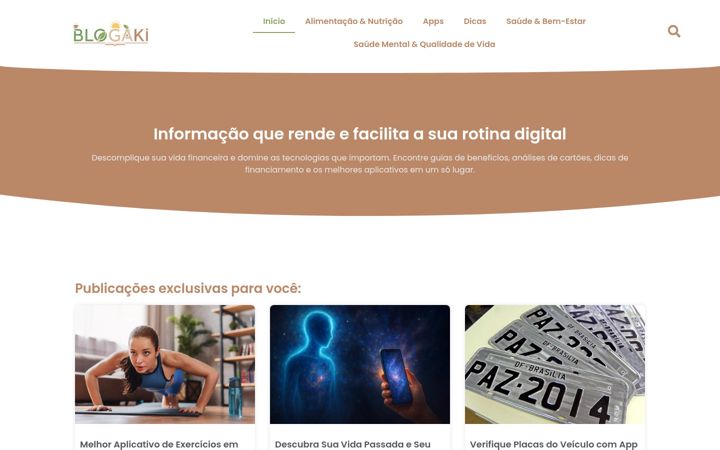 Screenshot of blogaki.com