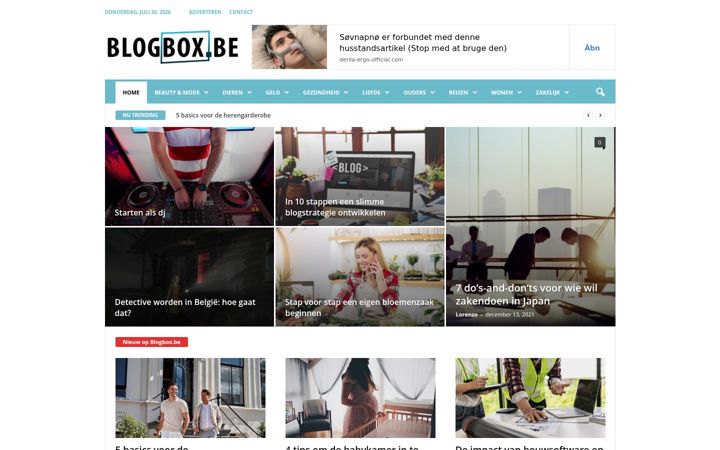 Screenshot of blogbox.be