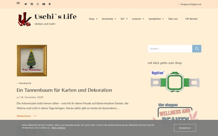 Screenshot of blogbyuschi.de