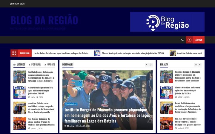 Screenshot του blogdaregiao.com.br