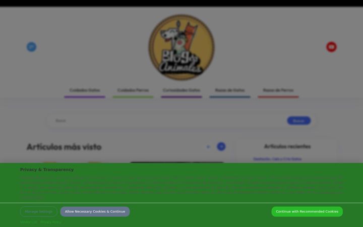 Screenshot of blogdeanimales.com