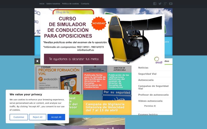 Screenshot ta' blogdelaautoescuela.com