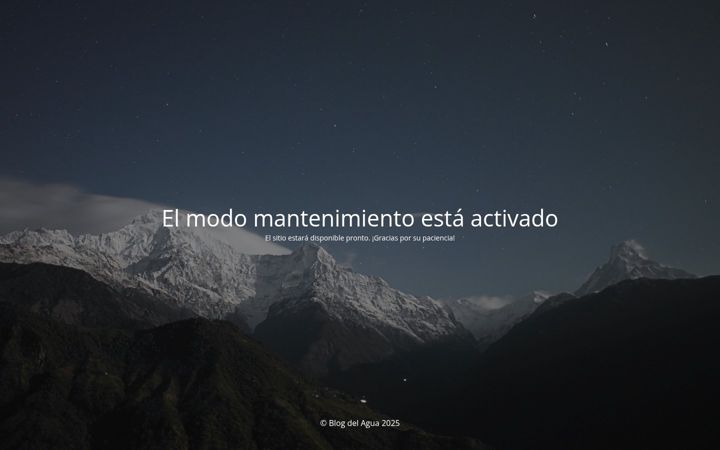 Screenshot of blogdelagua.com