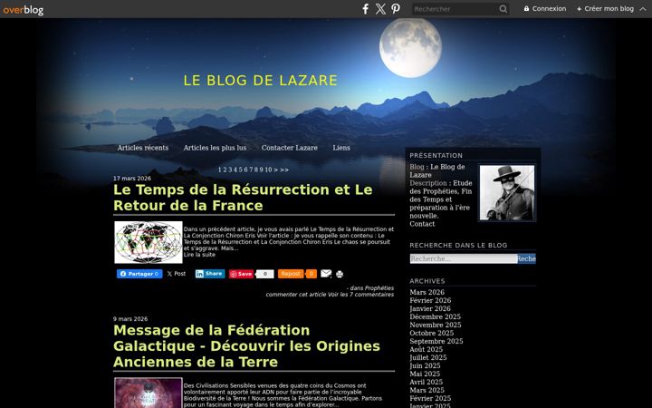 Screenshot ta' blogdelazare.com