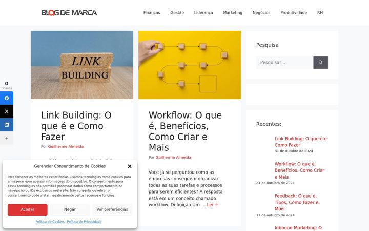 Screenshot di blogdemarca.com.br