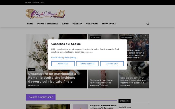 Screenshot of blogdicalliope.it