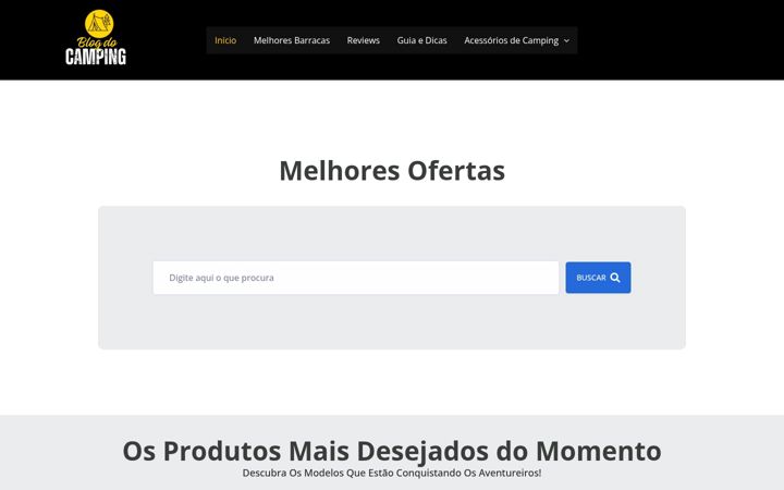 Screenshot of blogdocamping.com