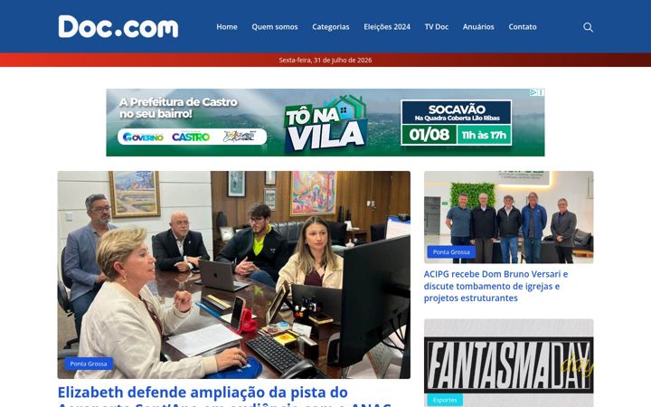Captura de pantalla de blogdodoc.com