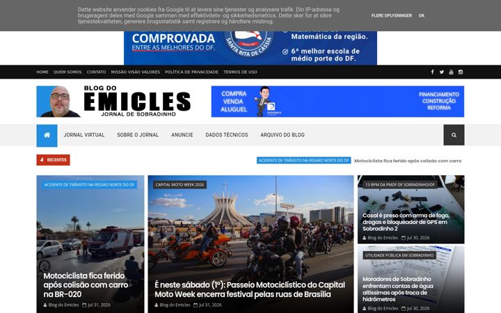 Captura de pantalla de blogdoemicles.com.br