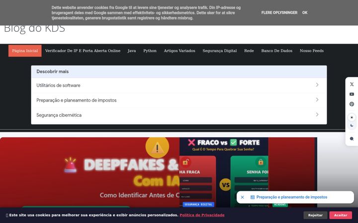 Screenshot of blogdokdsti.com.br