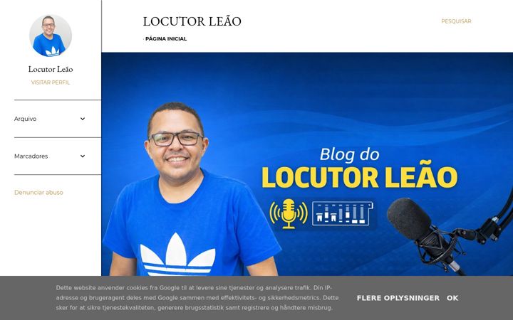 Screenshot of blogdolocutorleao.com.br