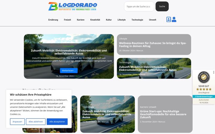 Ekrano kopija blogdorado.de