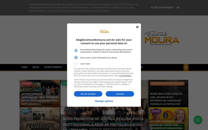 Ekrano kopija blogdoraimundomoura.com.br