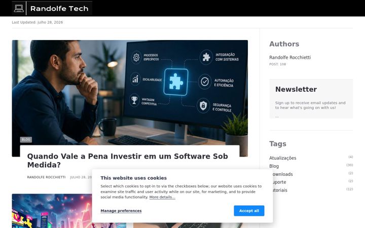 Ekrano kopija blogdorandolfe.com.br