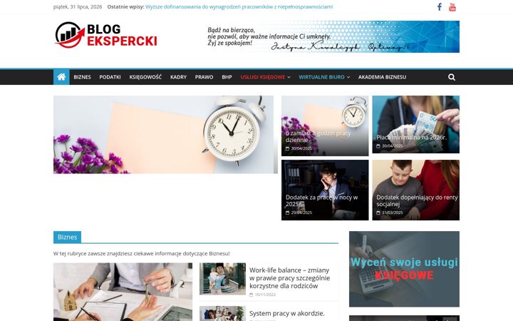 Capture d'écran de blogekspercki.com.pl