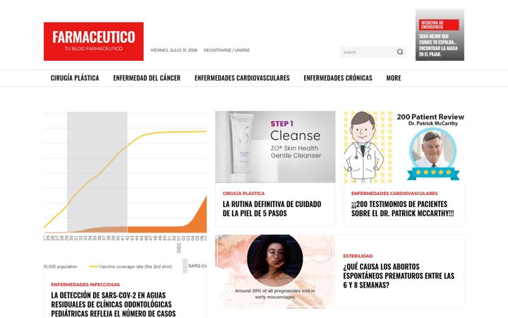 Capture d'écran de blogfarmaceutico.com