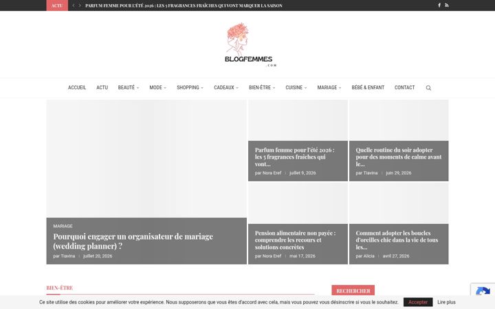 Screenshot of blogfemmes.com