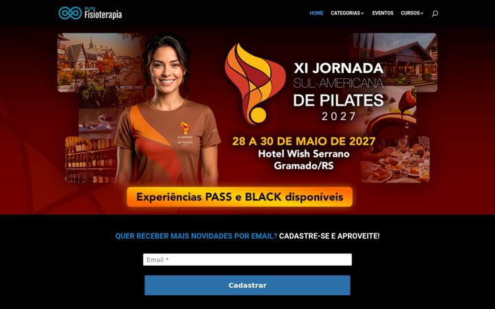 Screenshot of blogfisioterapia.com.br