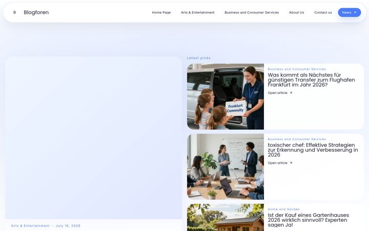 Screenshot of blogforen.de