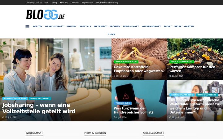 Screenshot of blogg.de