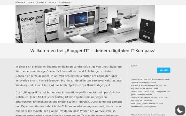 Posnetek zaslona blogger-it.de