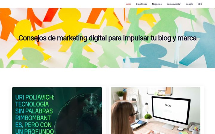 Posnetek zaslona bloggeris.com