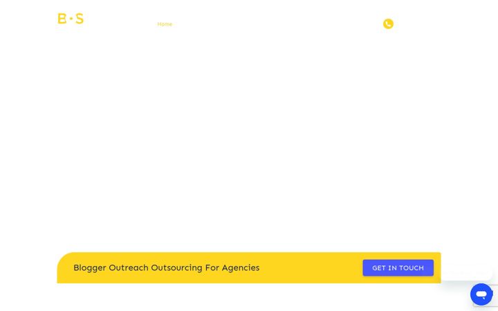 Screenshot stránky bloggeroutreachservice.com
