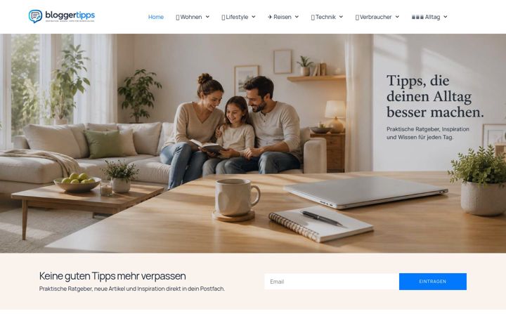 Screenshot of bloggertipps.de