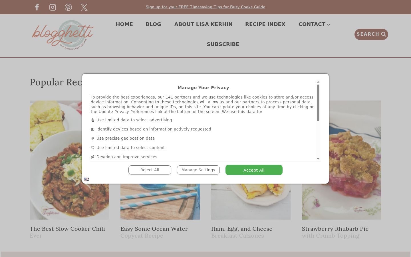 Snímka obrazovky banera súhlasu zobrazeného pred akoukoľvek interakciou