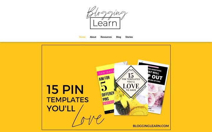 Screenshot of blogginglearn.com