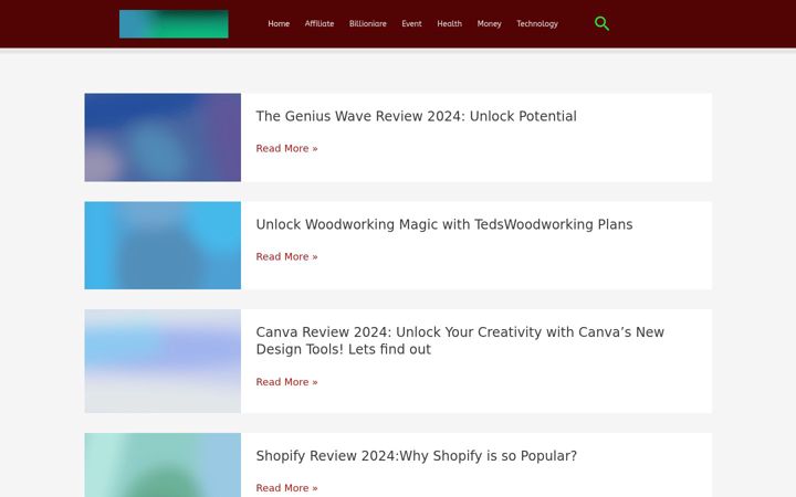 Screenshot of bloggingwisely.com