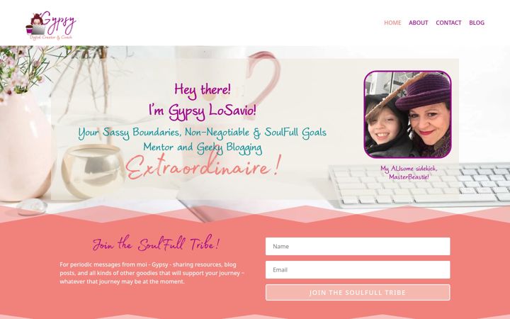 Screenshot of bloggingwithgypsy.com