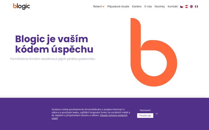 Screenshot of blogic.cz
