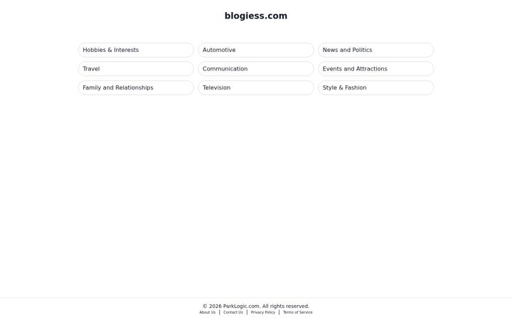 Screenshot of blogiess.com